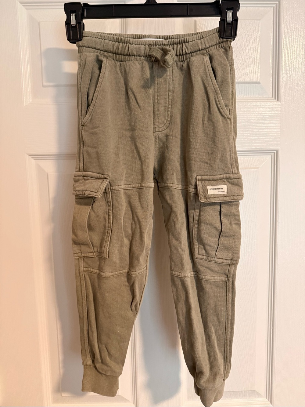 Zara Olive Green Cargo Jogger Pants